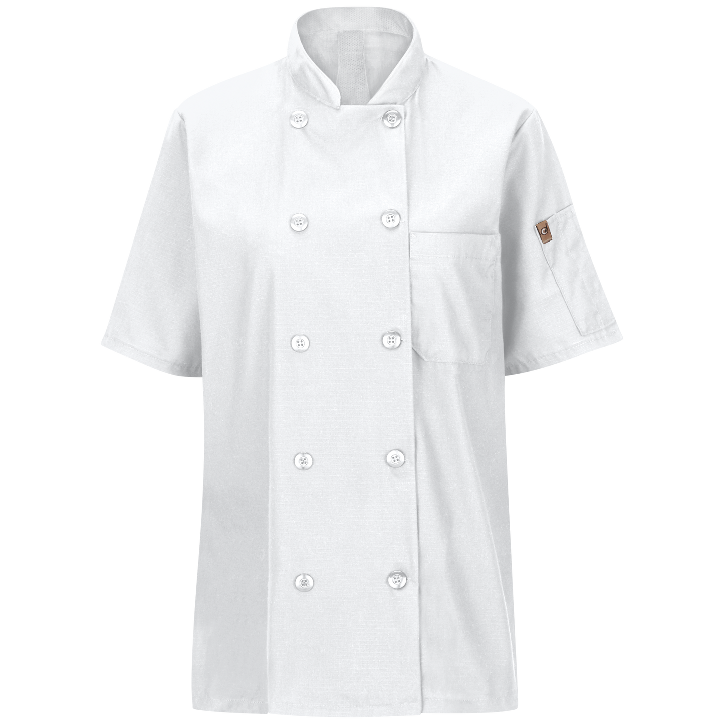 Red Kap Women's Short Sleeve Chef Coat with OilBlok + MIMIX®