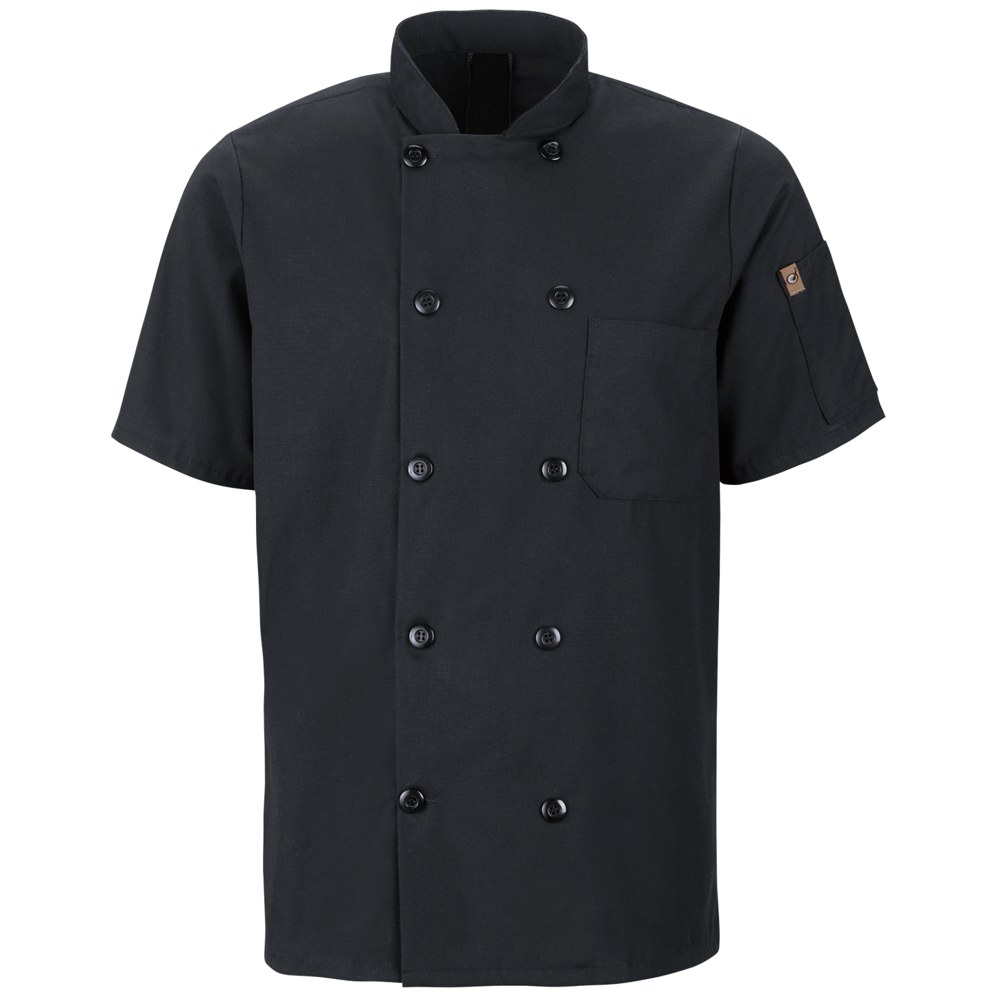 Red Kap Men's Short Sleeve Chef Coat with OilBlok + MIMIX®