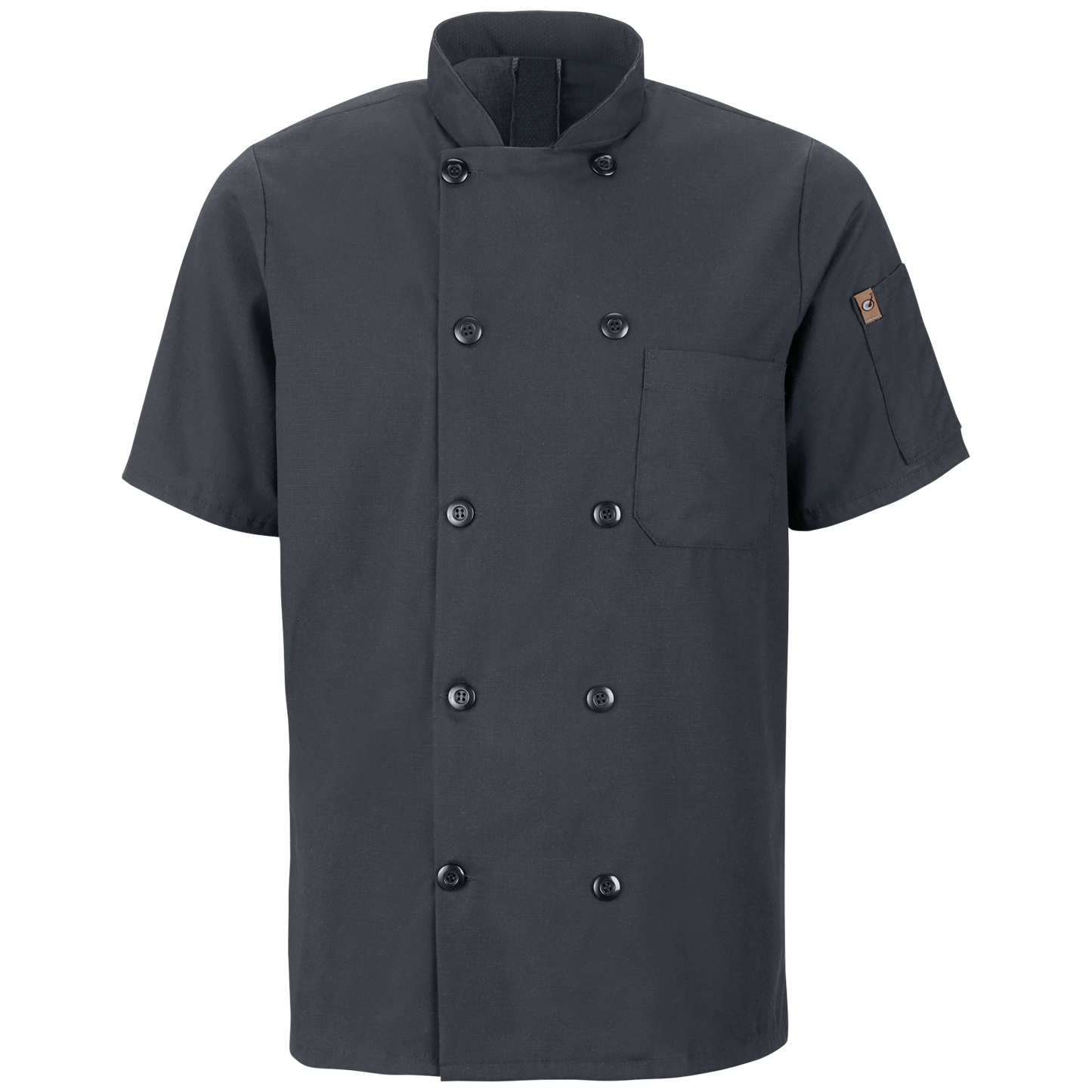 Red Kap Men's Short Sleeve Chef Coat with OilBlok + MIMIX®