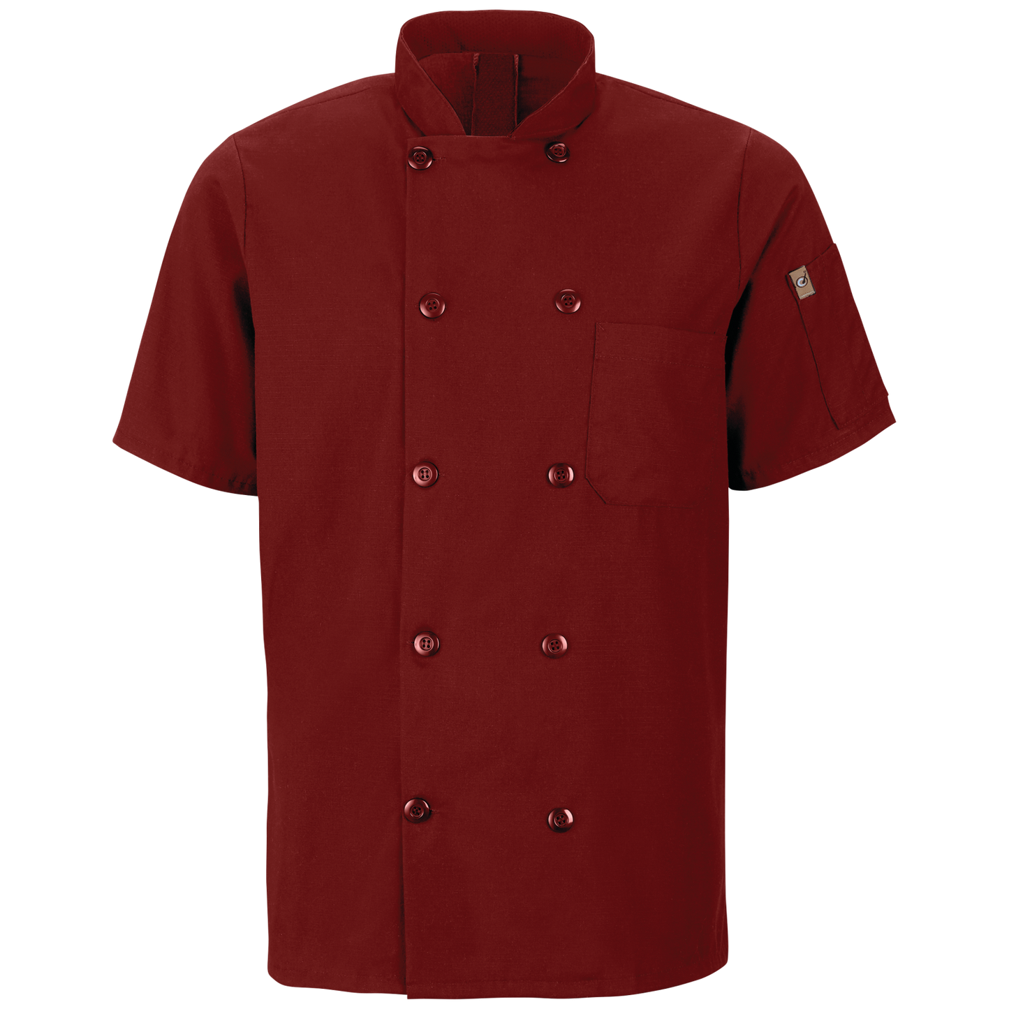 Red Kap Men's Short Sleeve Chef Coat with OilBlok + MIMIX®