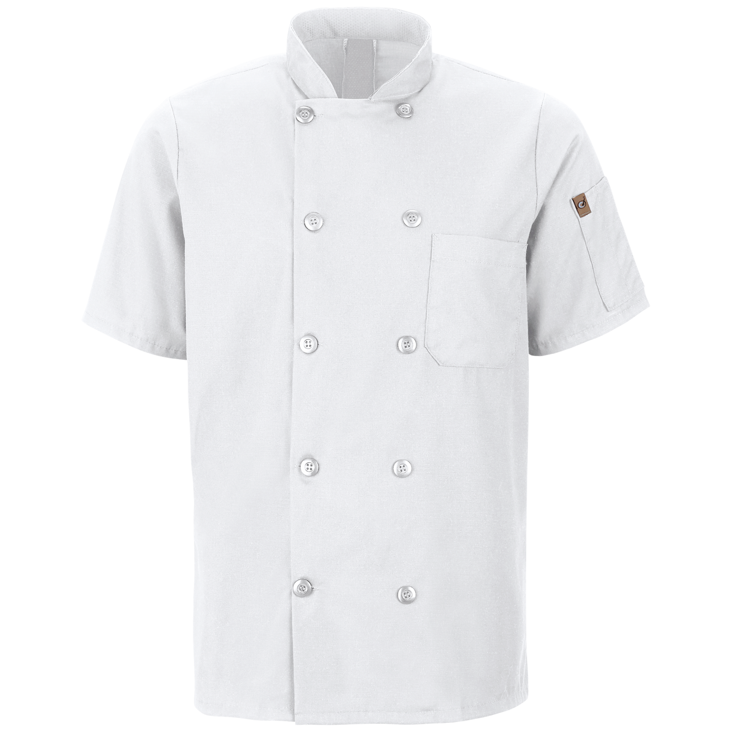 Red Kap Men's Short Sleeve Chef Coat with OilBlok + MIMIX®