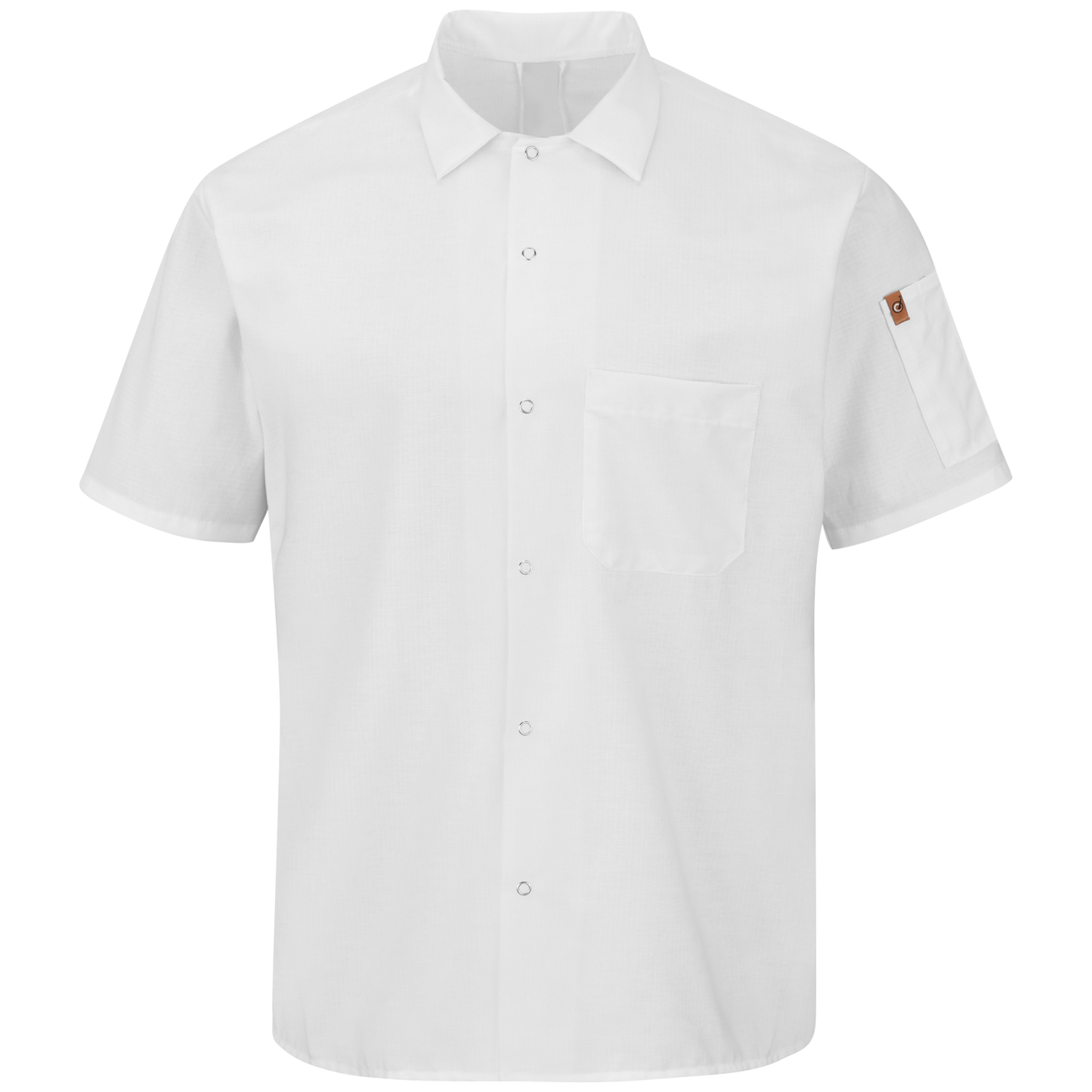 Red Kap Men's Short Sleeve Cook Shirt with OilBlok