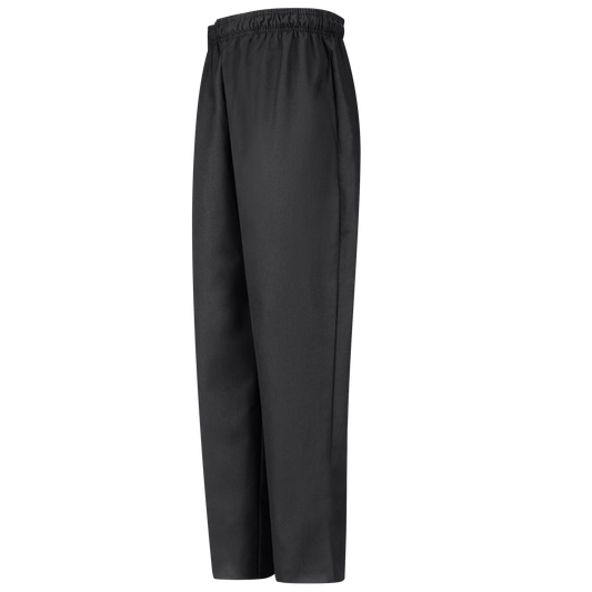 Red Kap Spun Poly Baggy Chef Pant - Black