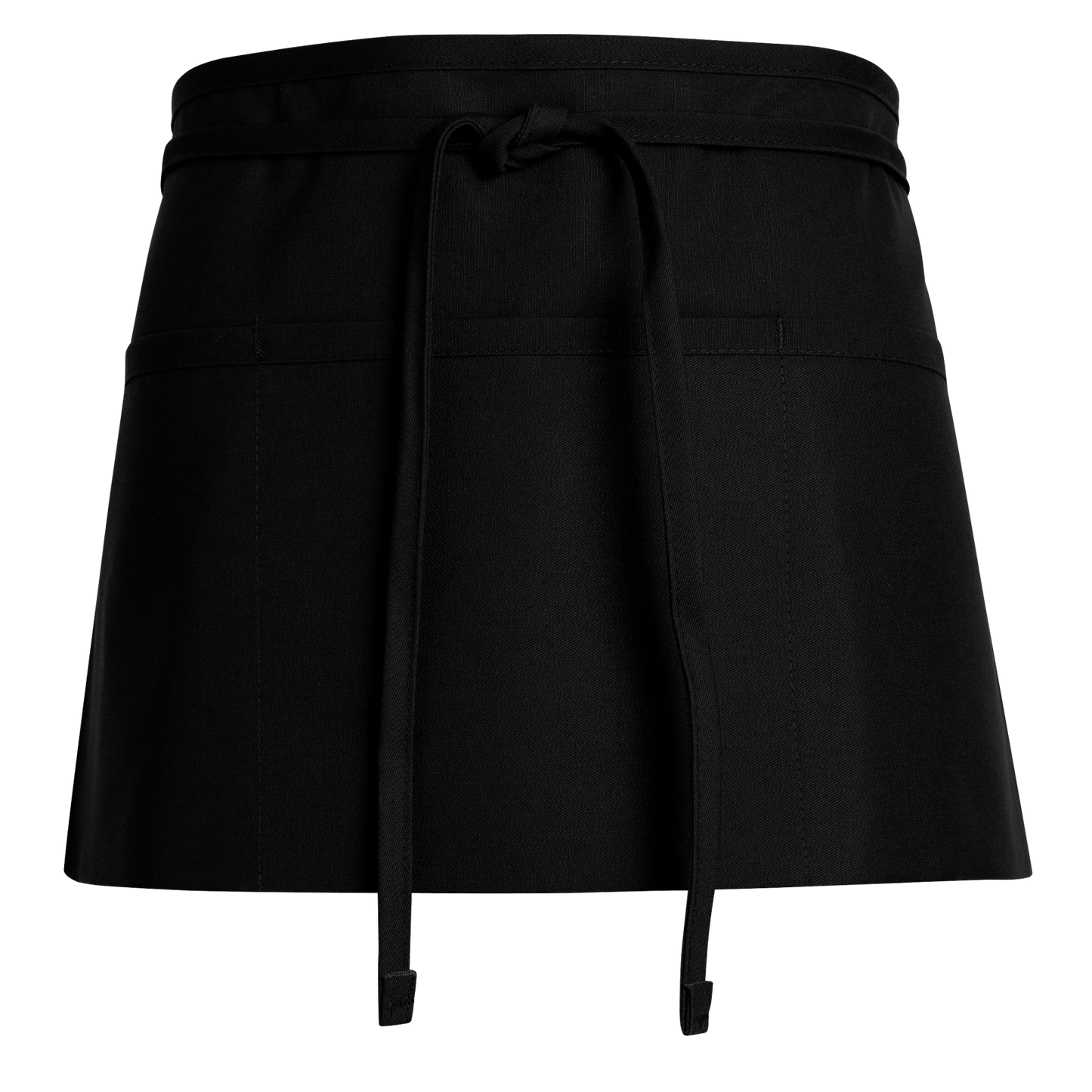 Red Kap Waist Apron with Squared Corners - Black