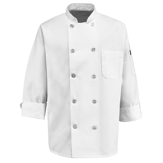 Red Kap Ten Pearl Button Chef Coat