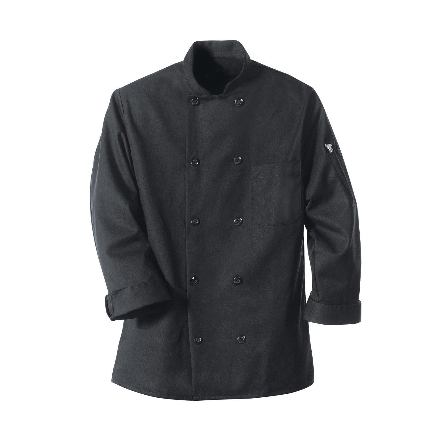 Red Kap Black Chef Coat Ten Pearl Buttons