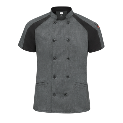 Red Kap Women's Airflow Raglan Chef Coat with OilBlok