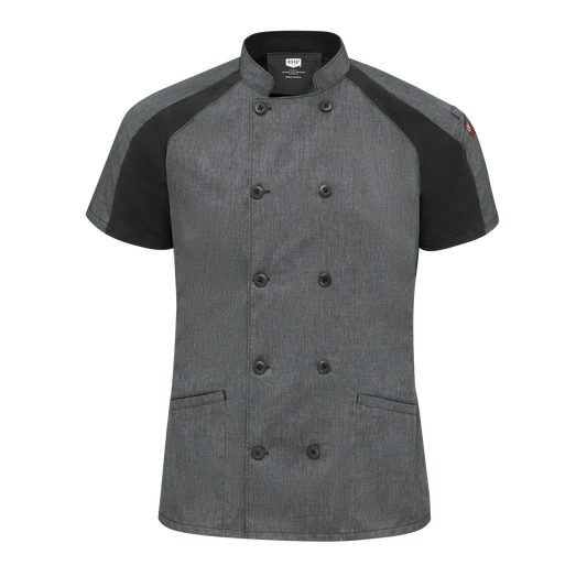 Red Kap Women's Airflow Raglan Chef Coat with OilBlok