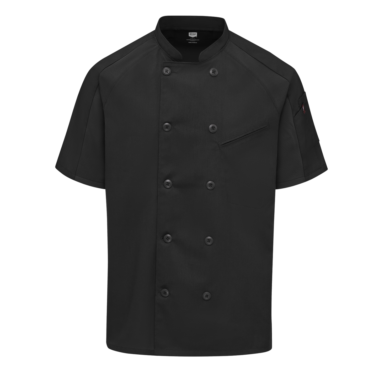 Red Kap Men's Airflow Raglan Chef Coat with OilBlok