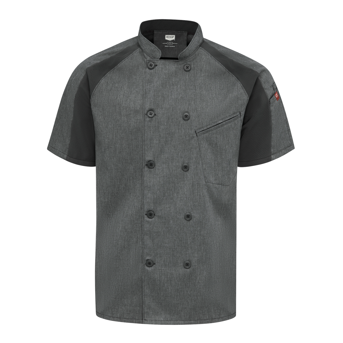 Red Kap Men's Airflow Raglan Chef Coat with OilBlok