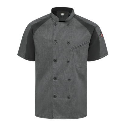 Red Kap Men's Airflow Raglan Chef Coat with OilBlok