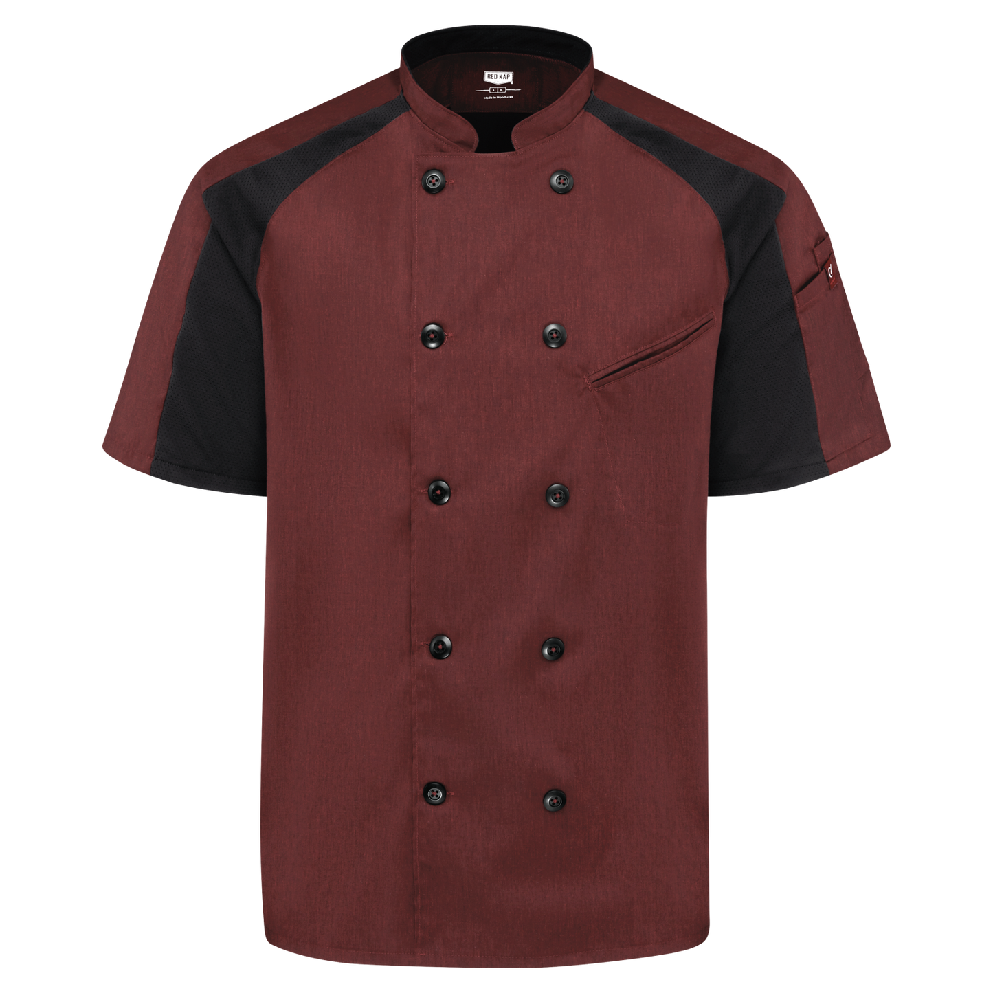 Red Kap Men's Airflow Raglan Chef Coat with OilBlok