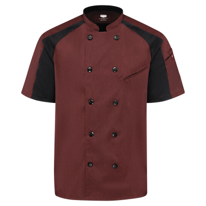 Red Kap Men's Airflow Raglan Chef Coat with OilBlok