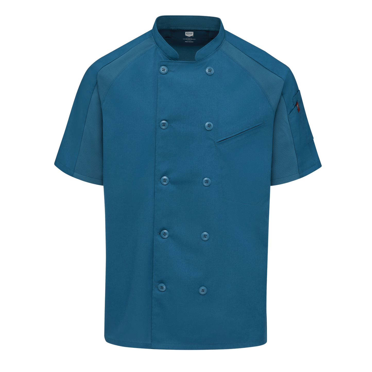 Red Kap Men's Airflow Raglan Chef Coat with OilBlok