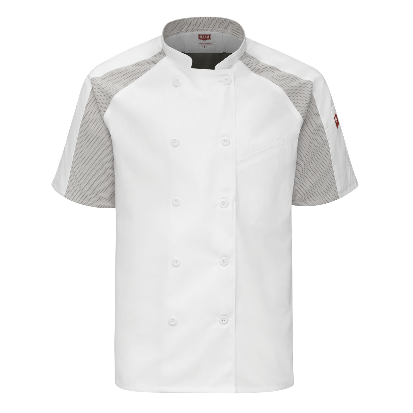 Red Kap Men's Airflow Raglan Chef Coat with OilBlok