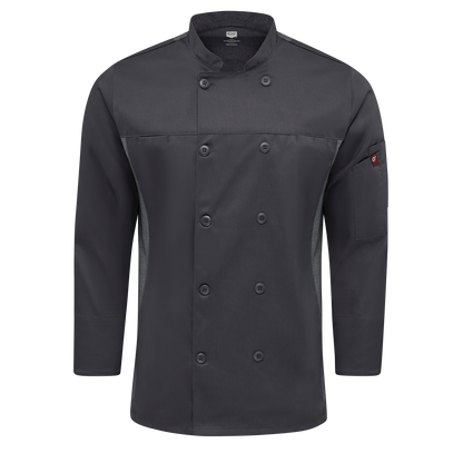 Red Kap Men's Deluxe Airflow Chef Coat