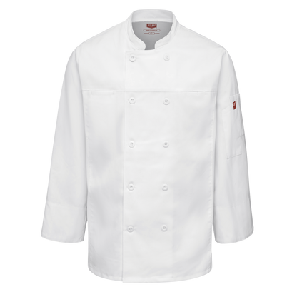 Red Kap Men's Deluxe Airflow Chef Coat