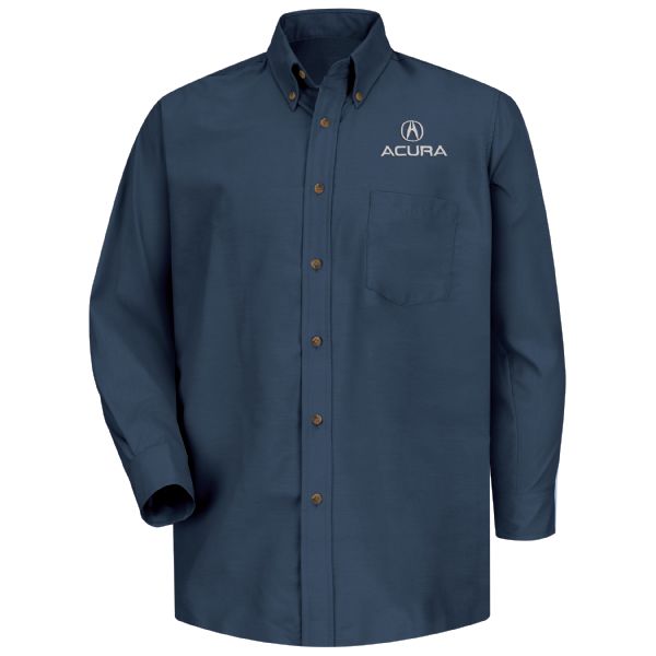 Acura® Men's Long Sleeve Poplin Dress Shirt