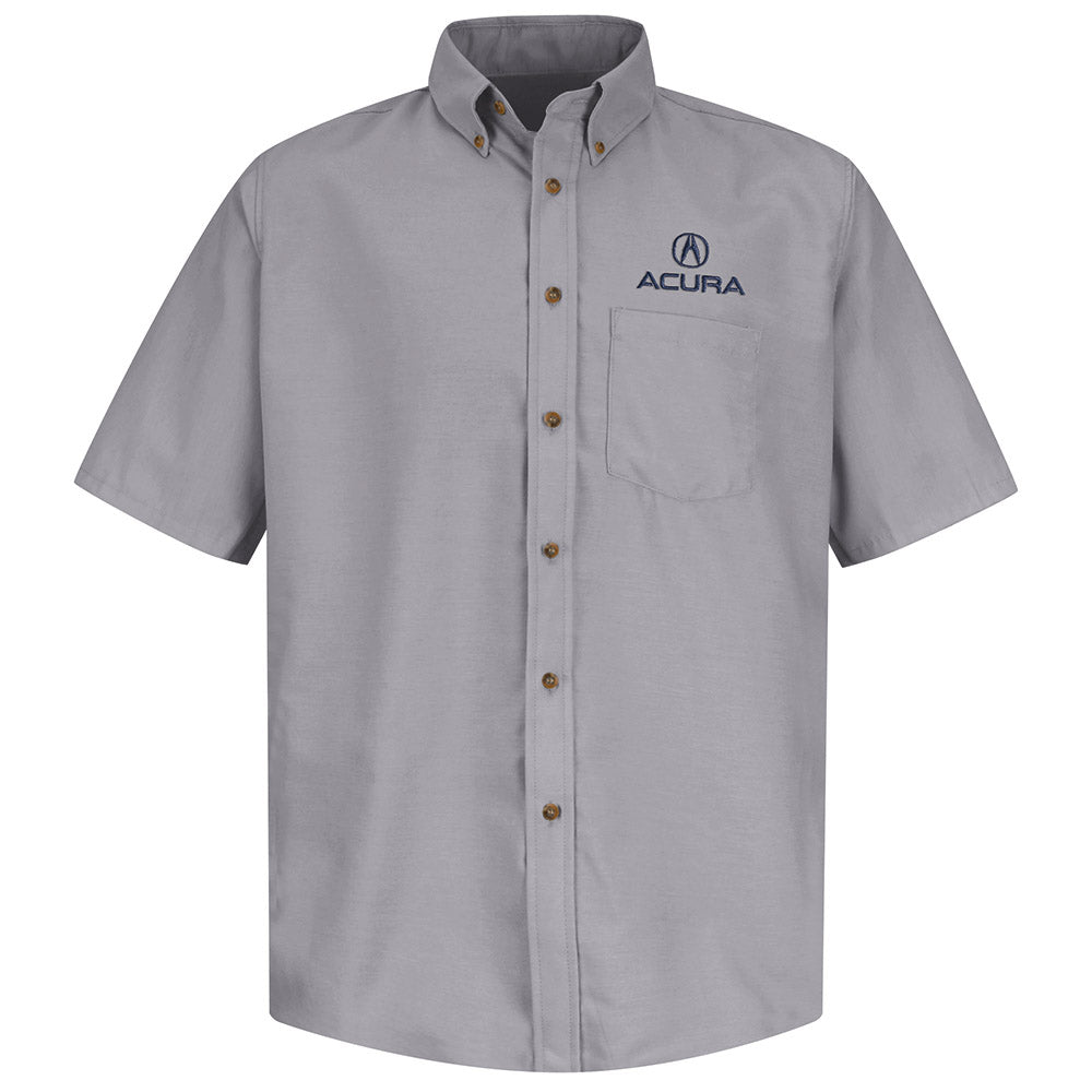 Acura Men's Short Sleeve Poplin Dress Shirt