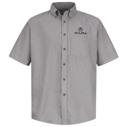 Acura® Men's Short Sleeve Poplin Dress Shirt