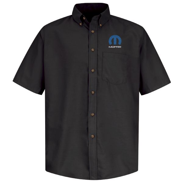 Mopar Men's Short Sleeve Poplin Dress Shirt