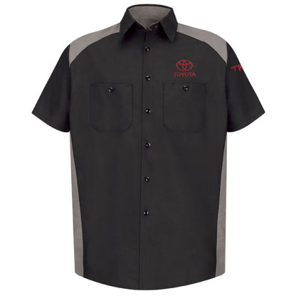 Toyota® Men's Short Sleeve Motorsports Shirt - Black / Grey