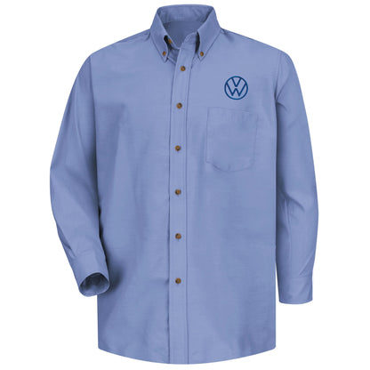 Volkswagen® Men's Long Sleeve Poplin Dress Shirt - Left Chest VW