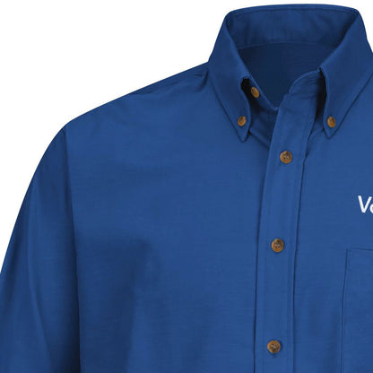 Volkswagen Men's Long Sleeve Poplin Dress Shirt -Left Chest Volkswagen