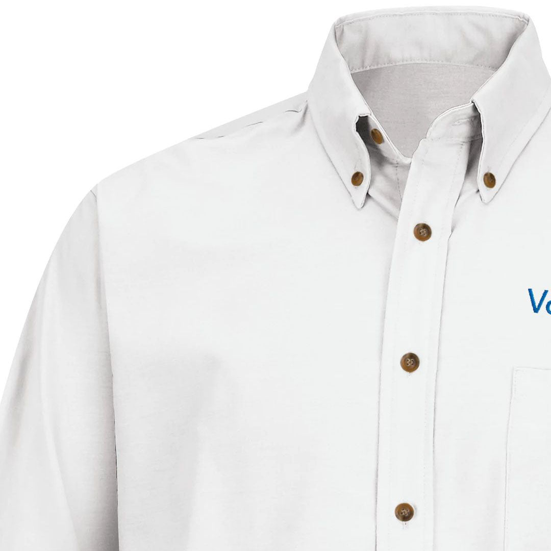 Volkswagen Men's Long Sleeve Poplin Dress Shirt -Left Chest Volkswagen