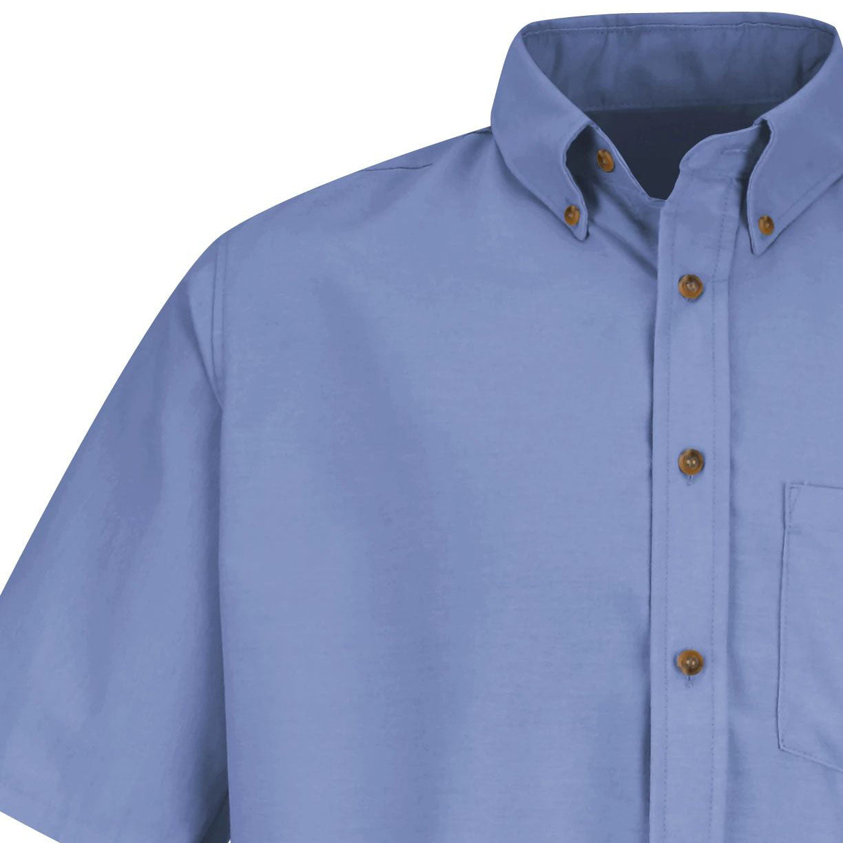 Volkswagen® Mens Short Sleeve Poplin Dress Shirt - 	Left Chest: Royal VW