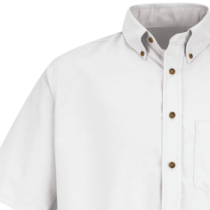 Volkswagen® Mens Short Sleeve Poplin Dress Shirt - 	Left Chest: Royal VW