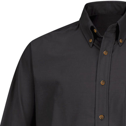 Chevrolet Men's Long Sleeve Poplin Dress Shirt