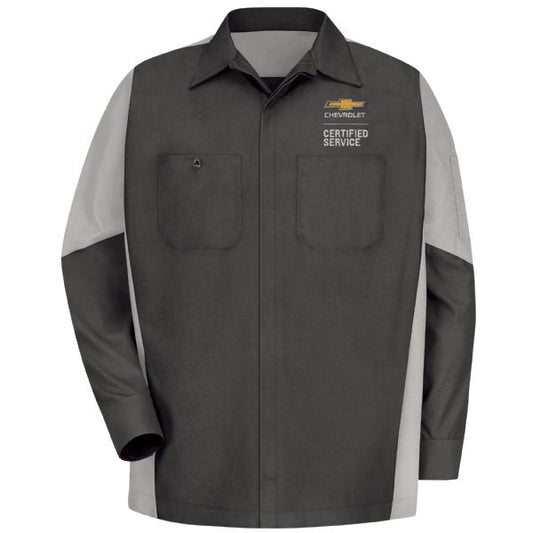 Chevrolet Long Sleeve Crew Shirt - Charcoal / Grey