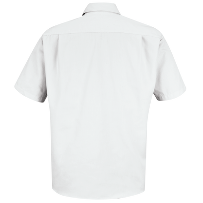 Red Kap Men's Short Sleeve Meridian Performance Twill Shirt - White