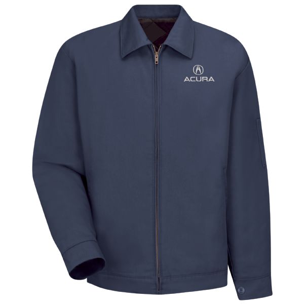 Acura® Slash Pocket Technician Jacket-Navy