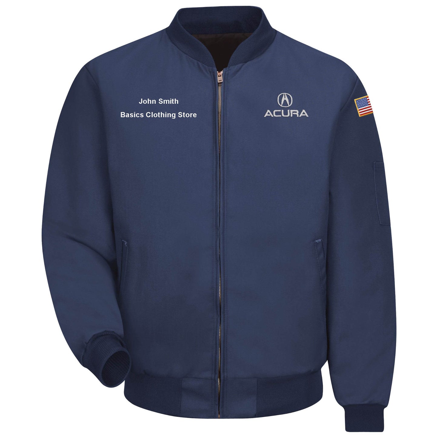 Acura Technician Solid Team Jacket-Navy