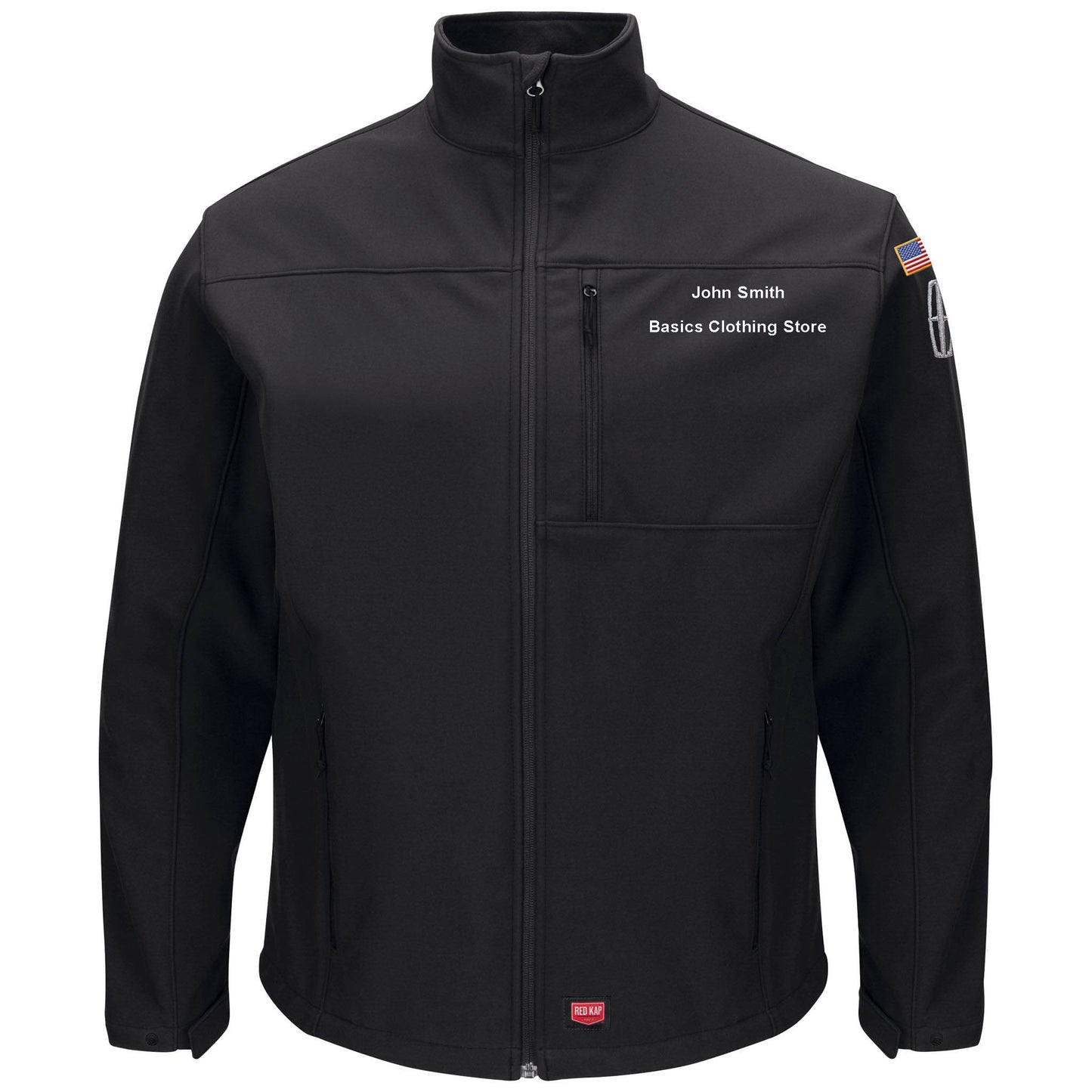 Lincoln Men's Deluxe Soft Shell Jacket - Black