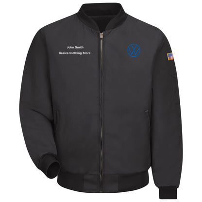 Volkswagen® Technician Team Jacket - Black - Left Chest: Royal VW