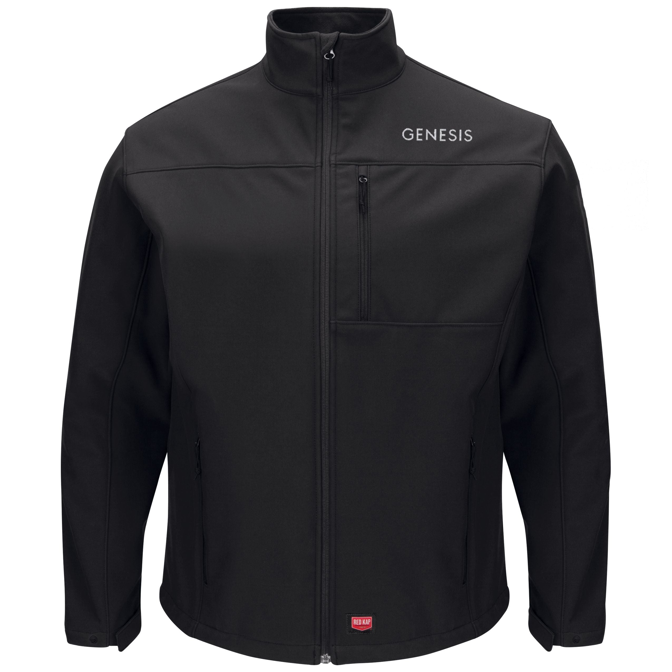 Genesis Men's Soft Shell Jacket - Black - 3180BK – Basics Clothing