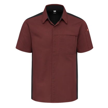 Red Kap Men's Airflow Cook Shirt with OilBlok