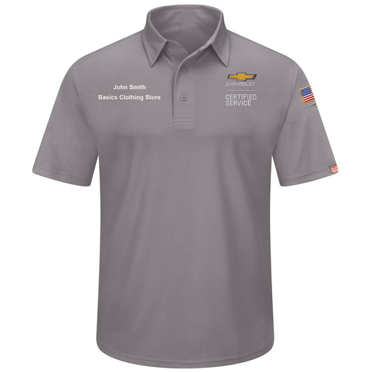 Chevrolet Men's Performance Knit® Flex Series Pro Polo - Grey  - 5428GY