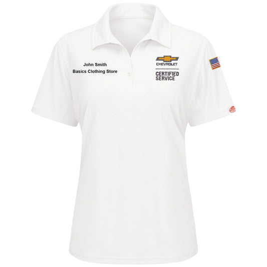 Chevrolet Women's Performance Knit® Flex Series Pro Polo  - White - 5432WH