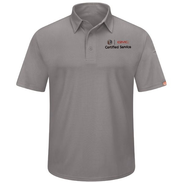 Buick GMC Men's Performance Knit® Flex Series Pro Polo -Grey