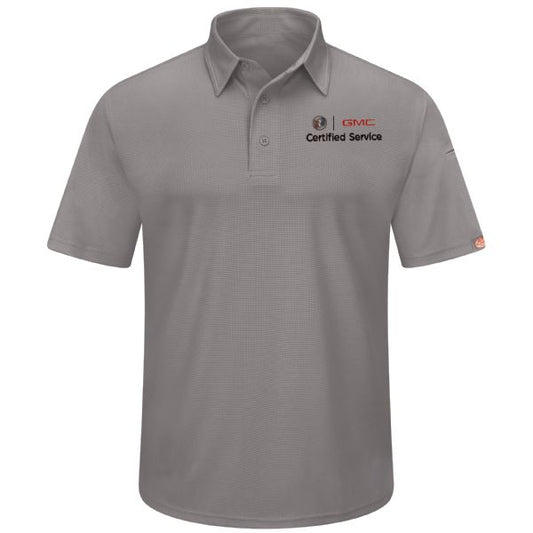 Buick GMC Men's Performance Knit® Flex Series Pro Polo -Grey