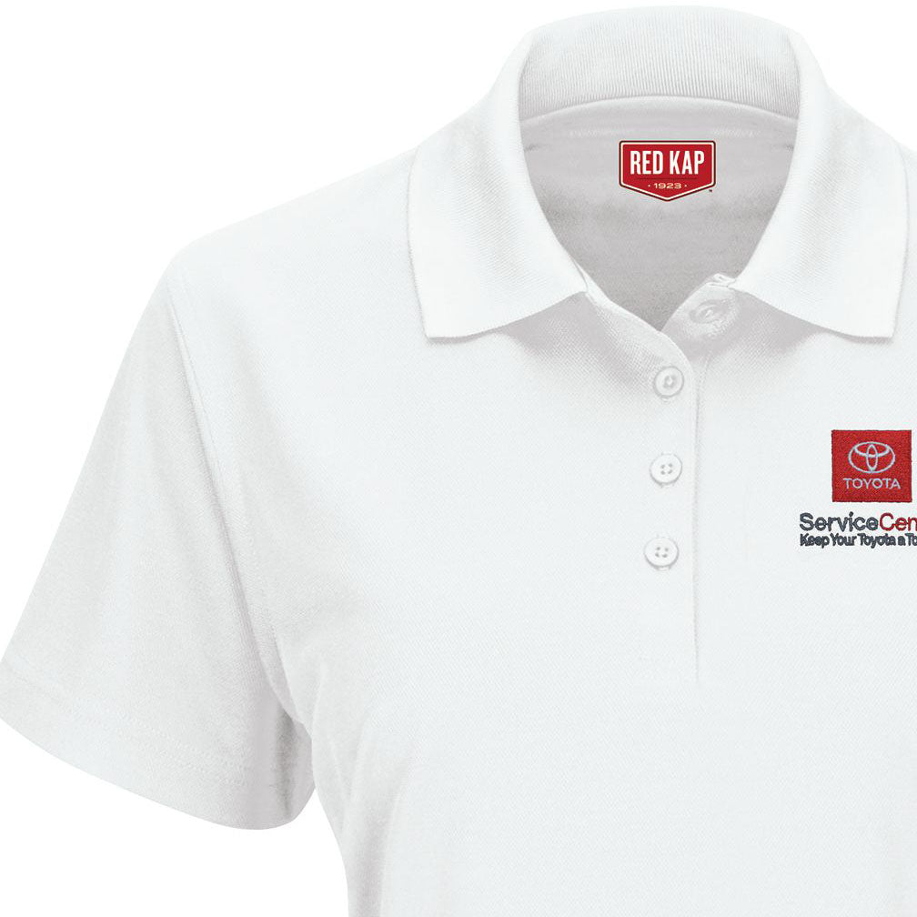 Toyota® Women's SS Performance Knit® Pocketless Core Polo - Service Center Logo