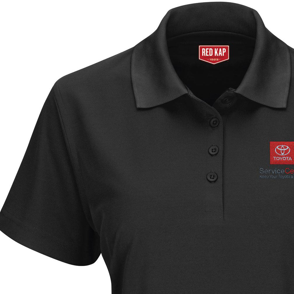 Toyota® Women's SS Performance Knit® Pocketless Core Polo - Service Center Logo