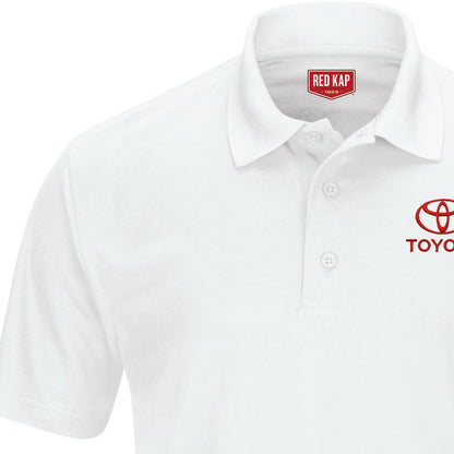 Toyota® Men's Short Sleeve Performance Knit® Pocketless Core Polo - Toyota Logo