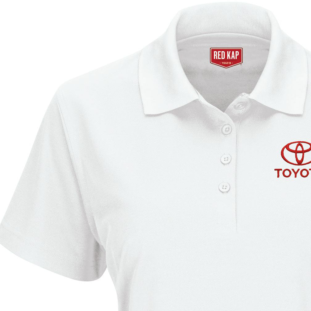 Toyota® Women's Short Sleeve Performance Knit® Pocketless Core Polo - Toyota Logo