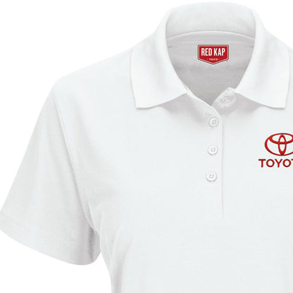 Toyota® Women's Short Sleeve Performance Knit® Pocketless Core Polo - Toyota Logo