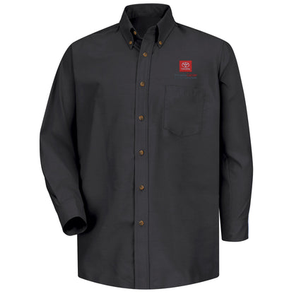 Toyota® Men's Long Sleeve Poplin Dress Shirt - Service Center Logo